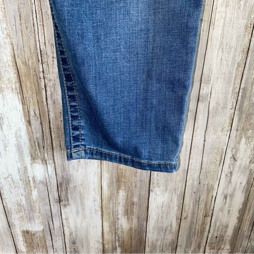 Lane Bryant Genius Fit Ankle Jeans Size 18 Stretch Blue Denim Cropped Plus - Picture 2 of 8